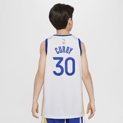 Stephen Curry Golden State Warriors 2022/23 Association Edition Older Kids' Nike NBA Swingman Jersey