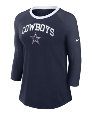 Женская футболка Dallas Cowboys Nike NFL 3/4-Sleeve