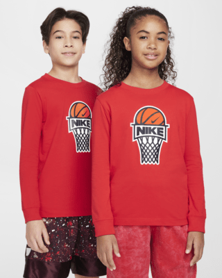 Подростковая футболка Nike Sportswear Big Kids' Long-Sleeve