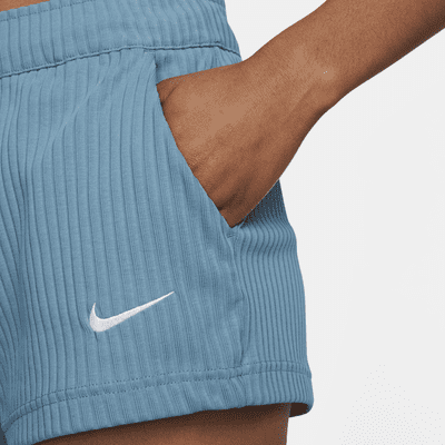 Nike Sportswear Women's High-Waisted Ribbed Jersey Shorts