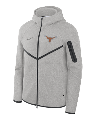Мужская куртка Texas Tech Fleece Windrunner Nike College Full-Zip Hooded для бега