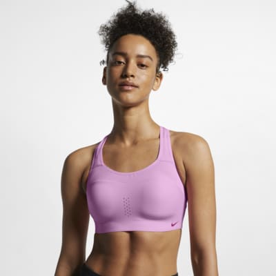 nike training pro alpha high support bra in black