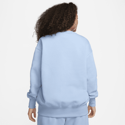 Sudadera oversized de cuello redondo de tejido Fleece para mujer Nike Sportswear Phoenix