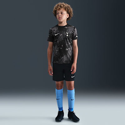 Camisola de futebol de manga curta do equipamento de aquecimento Nike Dri-FIT do equipamento alternativo Academy Pro Tottenham Hotspur Júnior