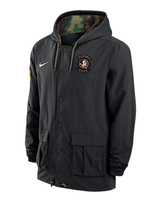 Мужская куртка Florida State Nike Full-Snap Hooded Military