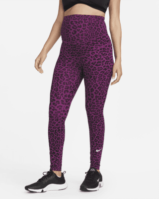 maak een foto Beter Zeker Nike One (M) Women's High-Waisted Leopard Print Leggings (Maternity). Nike .com