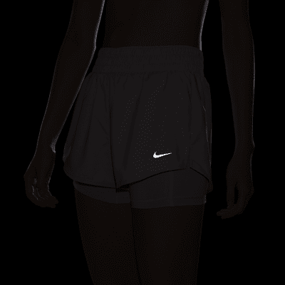 Nike Dri-FIT One Women's Mid-Rise 8cm (approx.) 2-in-1 Shorts