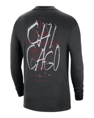 Adidas NBA Men's Chicago Bulls Long Sleeve Thermal Shirt Top - Gray XL