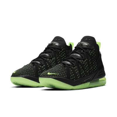 Calzado de básquetbol LeBron 18 "Black/Electric Green"