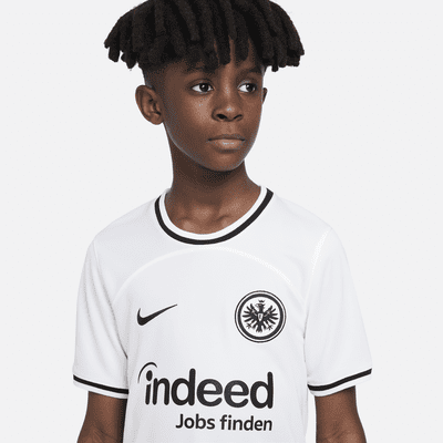 Eintracht Frankfurt 2022/23 Stadium Home Nike Dri-FIT Fußballtrikot für ältere Kinder