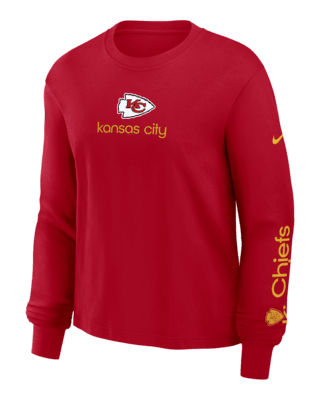 Женская футболка Kansas City Chiefs Boxy Nike NFL Long-Sleeve