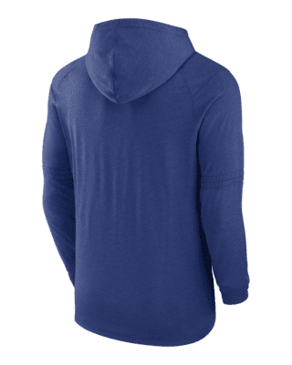 Men's Nike Heathered Charcoal/Black Kansas City Royals Authentic Collection Dry Flux Performance Quarter-Zip Short Sleeve Hoodie