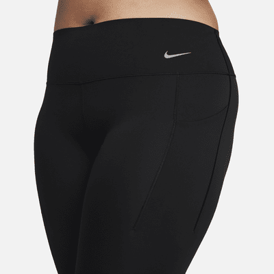 Leggings a 7/8 a vita media con tasche e sostegno medio Nike Universa – Donna