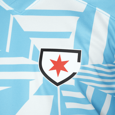 Chicago Red Stars 2024 Stadium Primary Big Kids' Nike Dri-FIT NWSL Replica Jersey