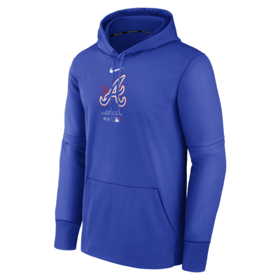 Sudadera con gorro sin cierre Nike Therma de la MLB para hombre Atlanta Braves City Connect Practice