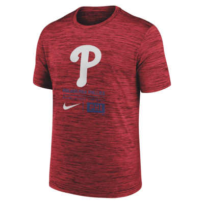 Мужская футболка Philadelphia Phillies Large Logo Velocity