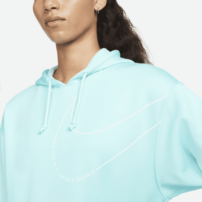 Sudadera con gorro de entrenamiento sin cierre de tejido Fleece para mujer Nike Therma-FIT