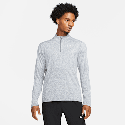 nike men's white quarter zip