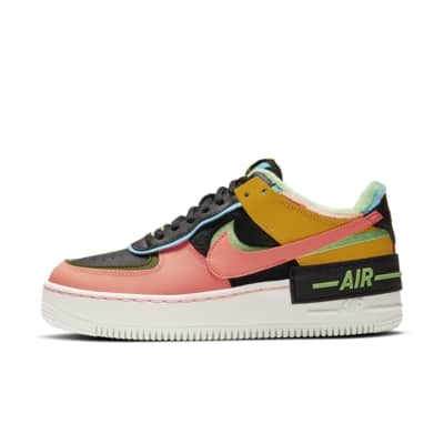 orange nike air force 1 womens