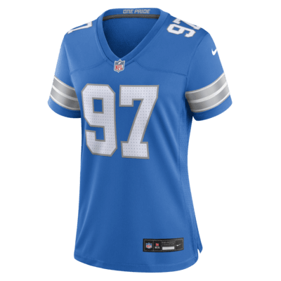 Jersey de fútbol americano Nike de la NFL Game para mujer Aidan Hutchinson Detroit Lions