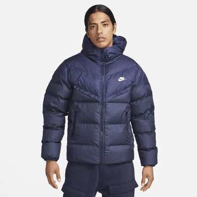 Nike Down-Fill Men's Football Parka Winter Jacket Navy