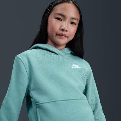 Sudadera con gorro sin cierre para niños talla grande Nike Sportswear Club Fleece
