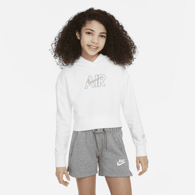 Nike Air Older Kids' (Girls') French Terry Crop Hoodie