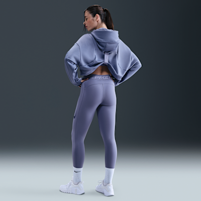Nike Pro Therma-FIT-hættetrøje i fleece til kvinder
