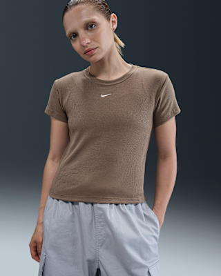 Женская футболка Nike Sportswear Tight Ribbed Short-Sleeve