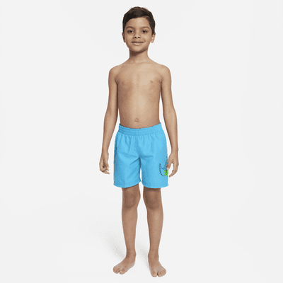 Traje de baño tipo short de vóleibol de 13 cm para niños talla pequeña