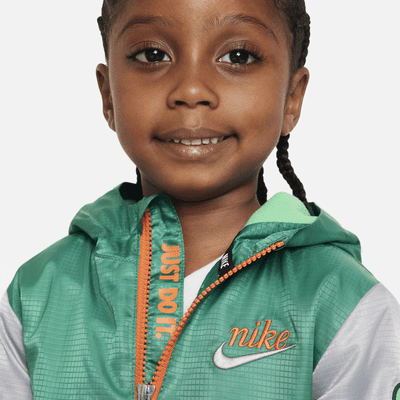 Nike Fleece-Lined Windbreaker Toddler Jacket