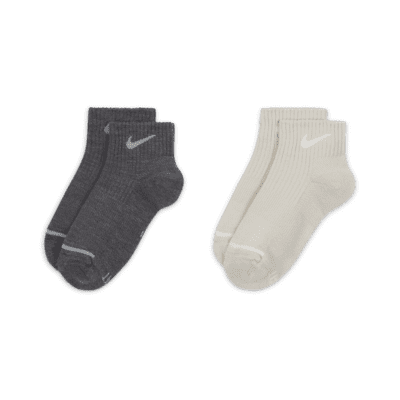 Nike Everyday Wool Cushioned Ankle Socks (2 Pairs). Nike AU