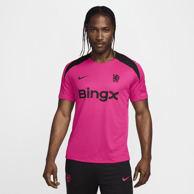 FC Chelsea Strike Third Nike Dri-FIT Kurzarm-Fußballoberteil aus Strickmaterial (Herren)