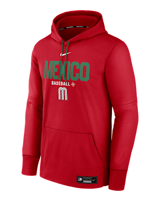 Мужское худи Mexico National Baseball Team 2026 World Baseball Classic Authentic Collection Nike Therma Pullover Hoodie