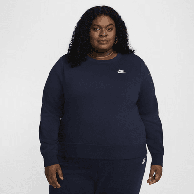 Nike Sportswear Club Fleece Women's Crew-Neck Sweatshirt (Plus Size)