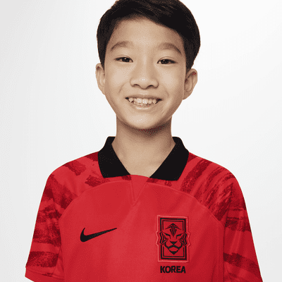 Korea 2022 Stadium Home Older Kids' Nike Dri-FIT Football Shirt. Nike IL