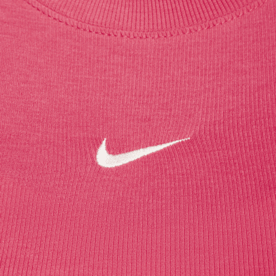 Camiseta de tirantes de tela de canalé pequeña ajustada cropped para mujer Nike Sportswear Chill Knit