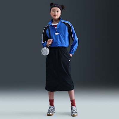 Chamarra deportiva de cierre de 1/4 para niña Nike Sportswear