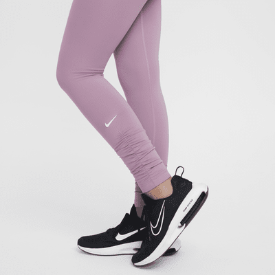 Nike One Girls' Dri-FIT High-Waisted Leggings