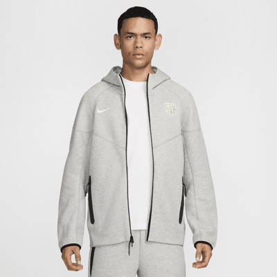 FC Barcelona Tech Fleece Windrunner Sudadera con capucha de fútbol con cremallera completa Nike - Hombre