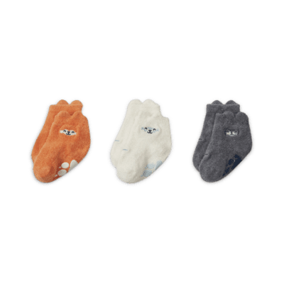 Nike Track Pack Gripper Socks (3 Pairs) Baby Socks. Nike JP