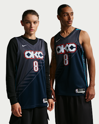 Мужские джерси Jalen Williams Oklahoma City Thunder City Edition Nike NBA Swingman Jersey