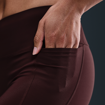 Leggings de cintura alta sin costura delantera de 7/8 para mujer Nike Universa