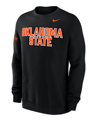Мужской свитшот Oklahoma State Club Fleece Nike College Crew-Neck