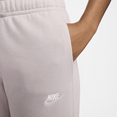 Pants de entrenamiento de piernas anchas de tiro medio para mujer Nike Sportswear Club Fleece