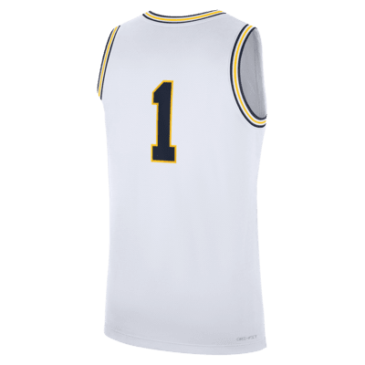 Michigan Wolverines Replica Men's Jordan Brand College Basketball Jersey