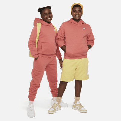 Nike Sportswear Club Fleece Big Kids' Pullover Hoodie (Extended Size ...