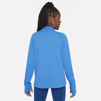 Nike Pro Girls' Dri-FIT Long-Sleeve 1/2-Zip Top. Nike AU