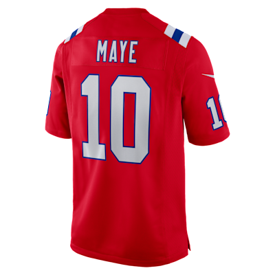 Drake Maye New England Patriots Men's Nike NFL Game Jersey