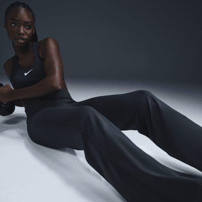 Højtaljede Nike One Dri-FIT-bukser med foldekant til kvinder